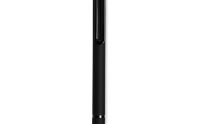 Monterey Soft Touch Ballpoint Pen, Retractable, Medium 1 Mm, Black Ink, Midnight Barrel, 12/pack