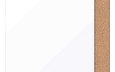 Tile Board Value Pack, (1) Tan Cork Bulletin, (1) White Magnetic Dry Erase, 14 x 14