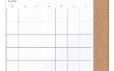 Tile Board Value Pack, (1) Tan Cork Bulletin, (1) White Undated Calendar Dry Erase, 14 x 14