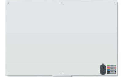 Magnetic Glass Dry Erase Board Value Pack, 70″ x 47″, Frosted White
