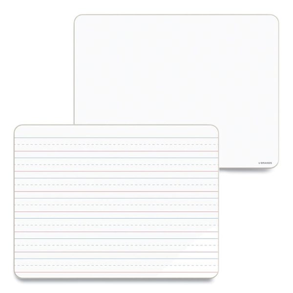 Double-Sided Dry Erase Lap Board, 12 X 9, White Surface, 10/pack - Image 2