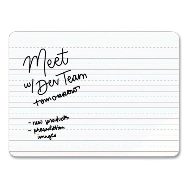 Double-Sided Dry Erase Lap Board, 12 X 9, White Surface, 10/pack - Image 3