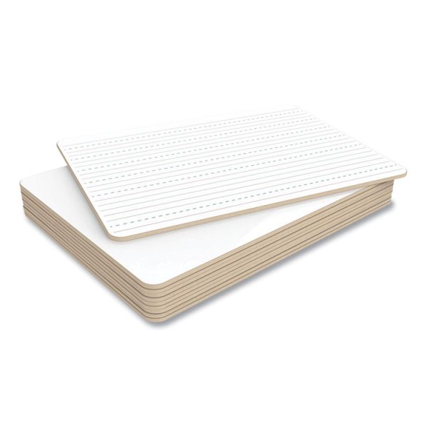 Double-Sided Dry Erase Lap Board, 12 X 9, White Surface, 10/pack - Image 5
