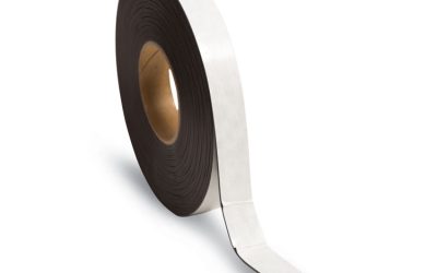 Magnetic Adhesive Tape Roll, 1″ x 50 ft, Black