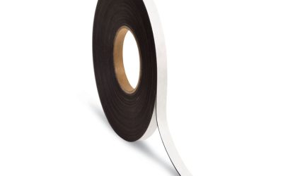 Magnetic Adhesive Tape Roll, 0.5″ x 50 ft, Black