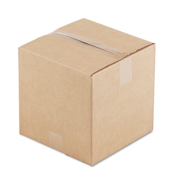 Cubed Fixed-Depth Corrugated Shipping Boxes, Regular Slotted Container (RSC), Large, 10" x 10" x 10", Brown Kraft, 25/Bundle - Image 3