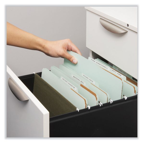 Eight-Section Pressboard Classification Folders, 3" Expansion, 3 Dividers, 8 Fasteners, Letter Size, Gray Exterior, 10/Box - Image 4