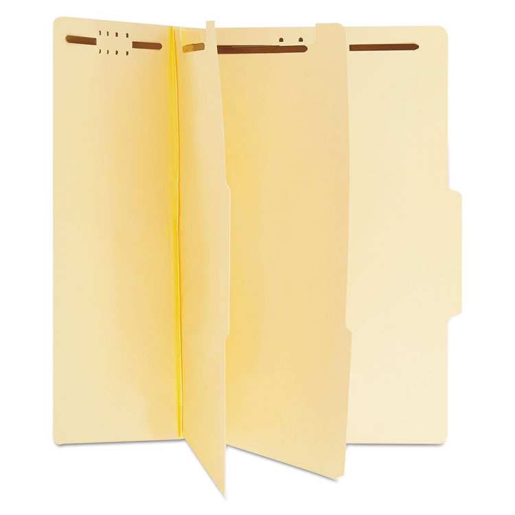 Six-Section Classification Folders, 2" Expansion, 2 Dividers, 6 Fasteners, Letter Size, Manila Exterior, 15/Box - Image 3