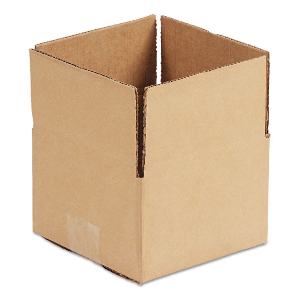 Fixed-Depth Corrugated Shipping Boxes, Regular Slotted Container (RSC), 12" x 12" x 8", Brown Kraft, 25/Bundle