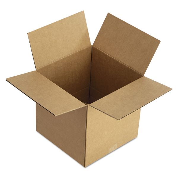 Fixed-Depth Corrugated Shipping Boxes, Regular Slotted Container (RSC), 12" x 12" x 8", Brown Kraft, 25/Bundle - Image 2