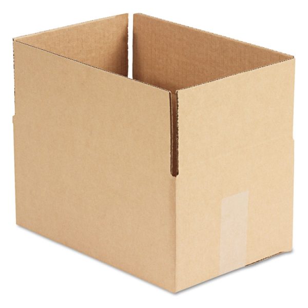 Fixed-Depth Corrugated Shipping Boxes, Regular Slotted Container (RSC), 8" x 12" x 6", Brown Kraft, 25/Bundle