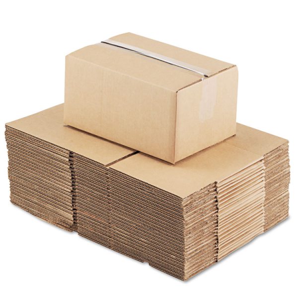 Fixed-Depth Corrugated Shipping Boxes, Regular Slotted Container (RSC), 8" x 12" x 6", Brown Kraft, 25/Bundle - Image 2