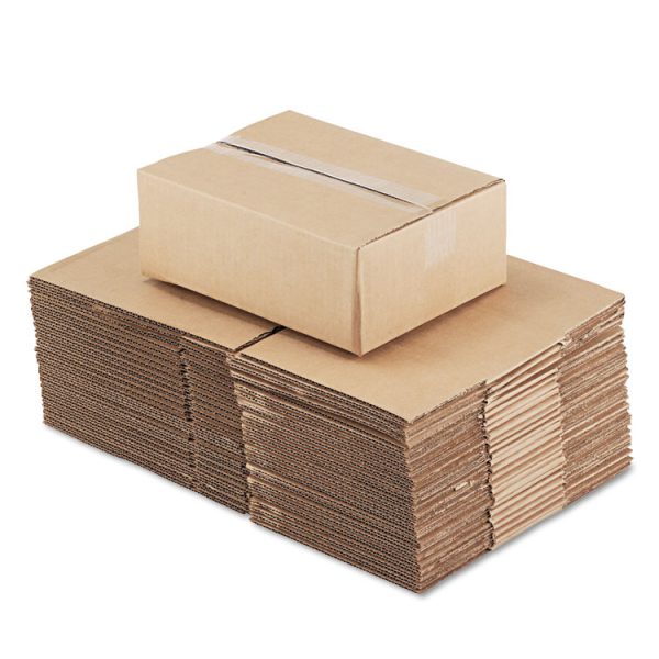 Fixed-Depth Corrugated Shipping Boxes, Regular Slotted Container (RSC), 9" x 12" x 4", Brown Kraft, 25/Bundle - Image 2