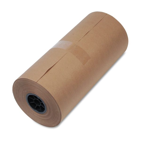 High-Volume Mediumweight Wrapping Paper Roll, 40 lb Wrapping Weight Stock, 18" x 900 ft, Brown