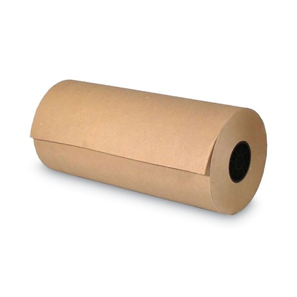 High-Volume Mediumweight Wrapping Paper Roll, 40 lb Wrapping Weight Stock, 24" x 900 ft, Brown - Image 3