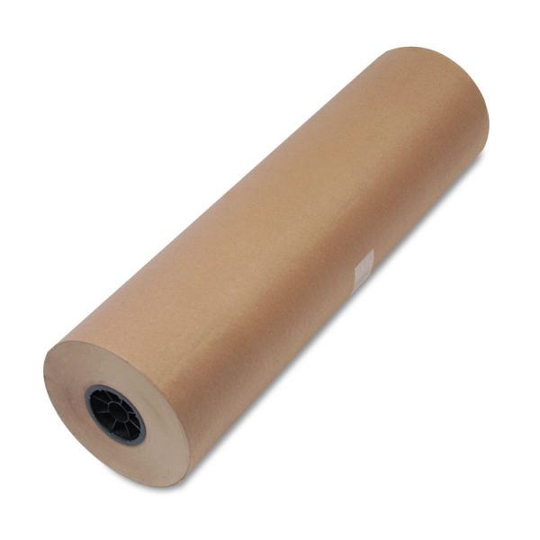 High-Volume Heavyweight Wrapping Paper Roll, 50 lb Wrapping Weight Stock, 30" x 720 ft, Brown