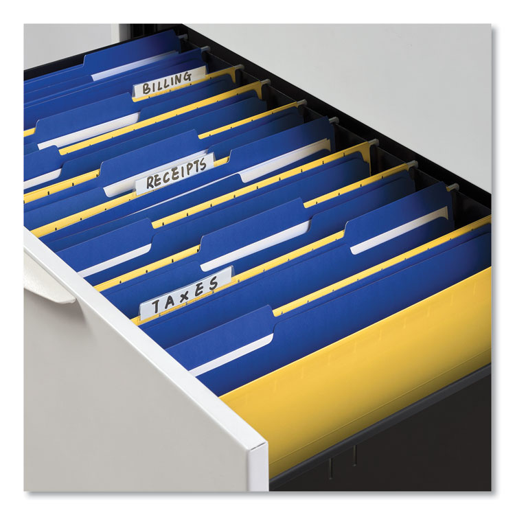 Deluxe Reinforced Top Tab Fastener Folders, 0.75" Expansion, 2 Fasteners, Legal Size, Blue Exterior, 50/Box - Image 5