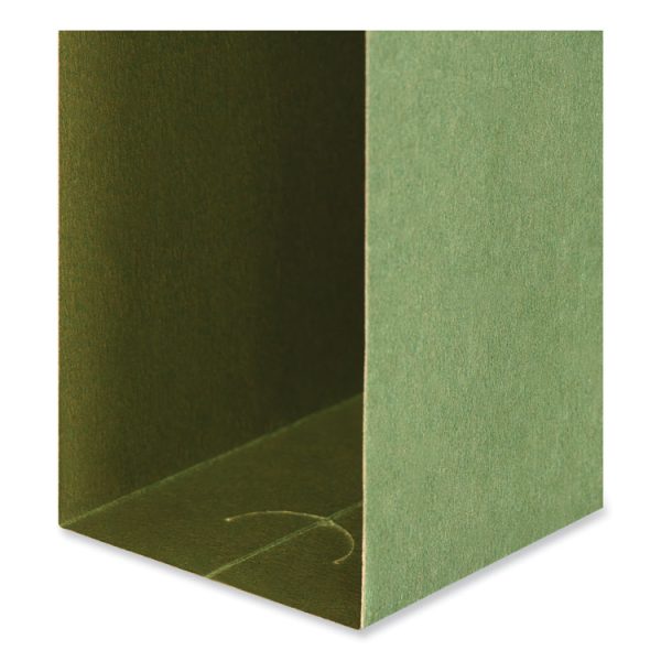 Box Bottom Hanging File Folders, 2" Capacity, Letter Size, 1/5-Cut Tabs, Standard Green, 25/Box - Image 4