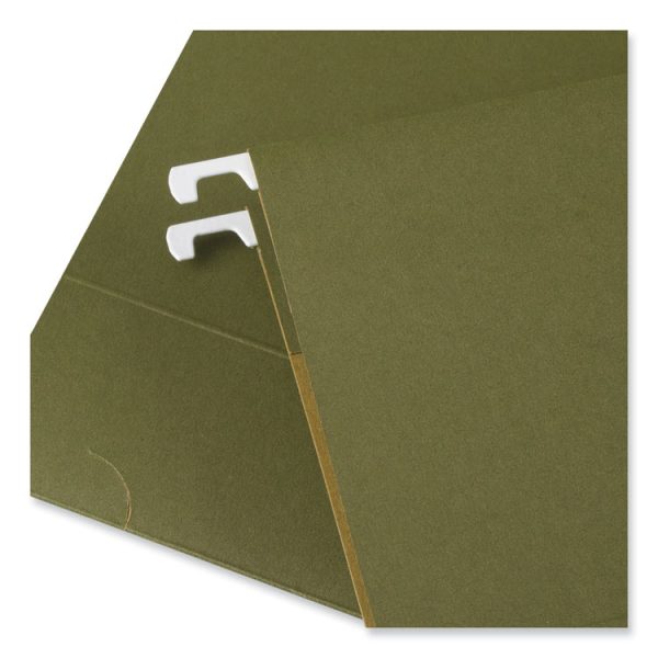 Box Bottom Hanging File Folders, 1" Capacity, Legal Size, 1/5-Cut Tabs, Standard Green, 25/Box - Image 4