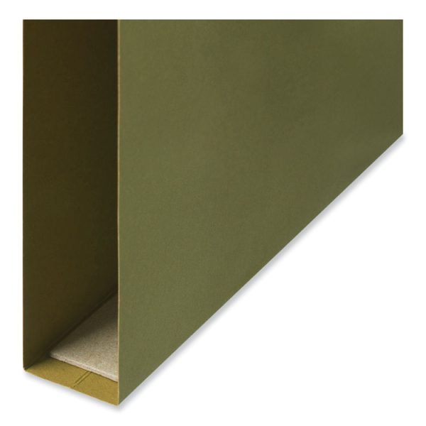 Box Bottom Hanging File Folders, 1" Capacity, Legal Size, 1/5-Cut Tabs, Standard Green, 25/Box - Image 5