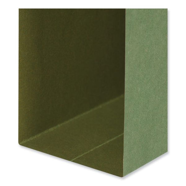 Box Bottom Hanging File Folders, 3" Capacity, Legal Size, 1/5-Cut Tabs, Standard Green, 25/Box - Image 5