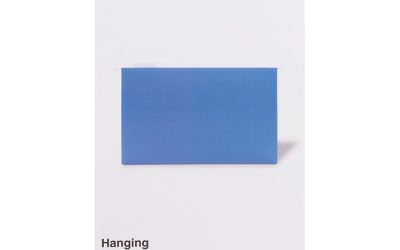 Deluxe Bright Color Hanging File Folders, Legal Size, 1/5-Cut Tabs, Blue, 25/Box