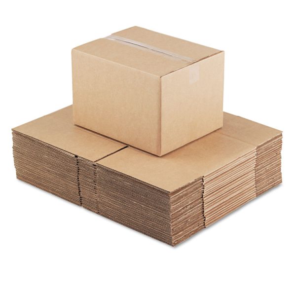 Fixed-Depth Corrugated Shipping Boxes, Regular Slotted Container (RSC), 12" x 15" x 10", Brown Kraft, 25/Bundle - Image 2