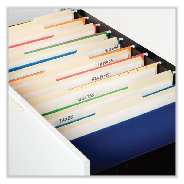 Top Tab File Folders, 1/3-Cut Tabs: Left Position, Legal Size, 0.75" Expansion, Manila, 100/Box - Image 4