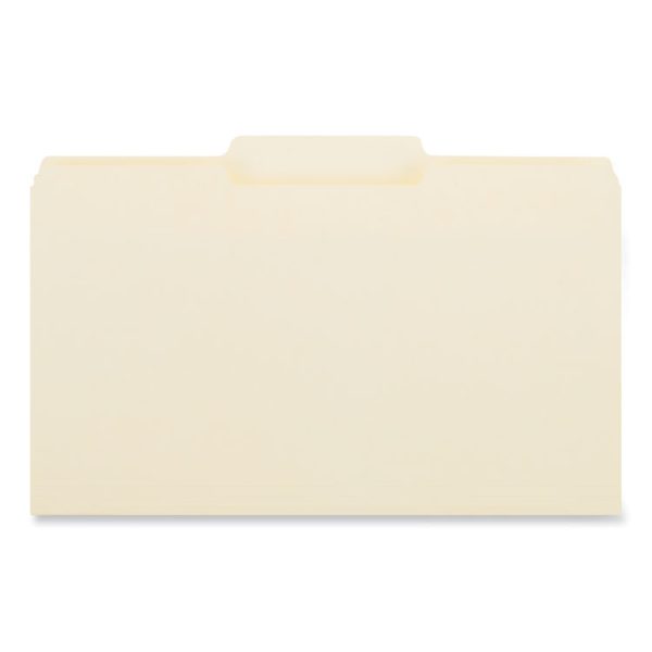 Top Tab File Folders, 1/3-Cut Tabs: Center Position, Legal Size, 0.75" Expansion, Manila, 100/Box - Image 2