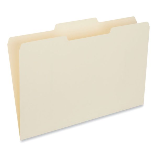 Top Tab File Folders, 1/3-Cut Tabs: Center Position, Legal Size, 0.75" Expansion, Manila, 100/Box - Image 3