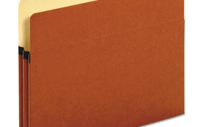 Redrope Expanding File Pockets, 1.75″ Expansion, Letter Size, Redrope, 25/box