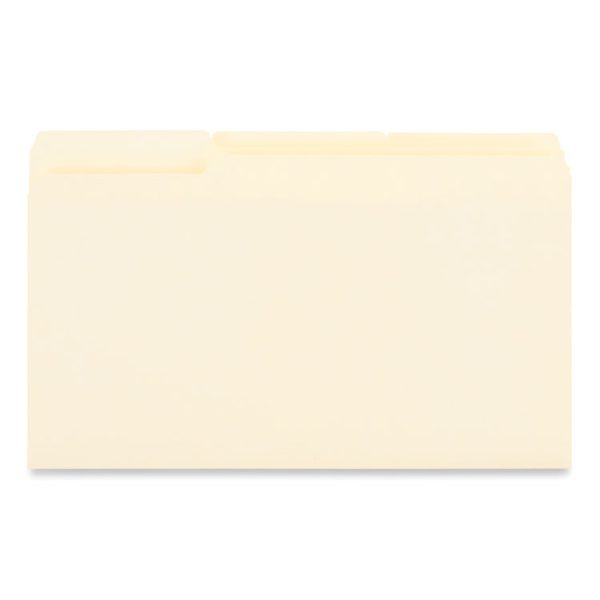 Interior File Folders, 1/3-Cut Tabs: Assorted, Legal Size, 9.5-pt Manila, 100/Box - Image 2