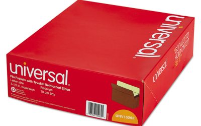 Redrope Expanding File Pockets, 5.25″ Expansion, Letter Size, Redrope, 10/box