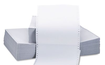 Printout Paper, 2-Part, 15 lb Bond Weight, 9.5 x 11, White, 1,650/Carton