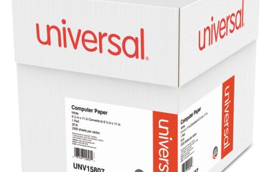 Printout Paper, 1-Part, 20 lb Bond Weight, 9.5 x 11, White, 2,300/Carton