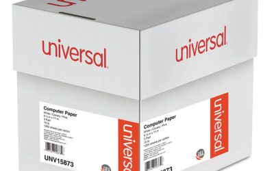 Printout Paper, 3-Part, 15 lb Bond Weight, 9.5 x 11, White/Canary/Pink, 1,200/Carton