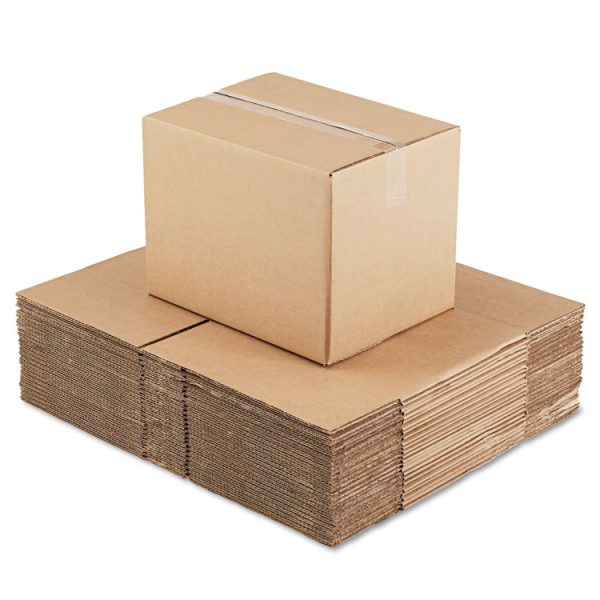 Fixed-Depth Corrugated Shipping Boxes, Regular Slotted Container (RSC), 12" x 16" x 12", Brown Kraft, 25/Bundle - Image 2