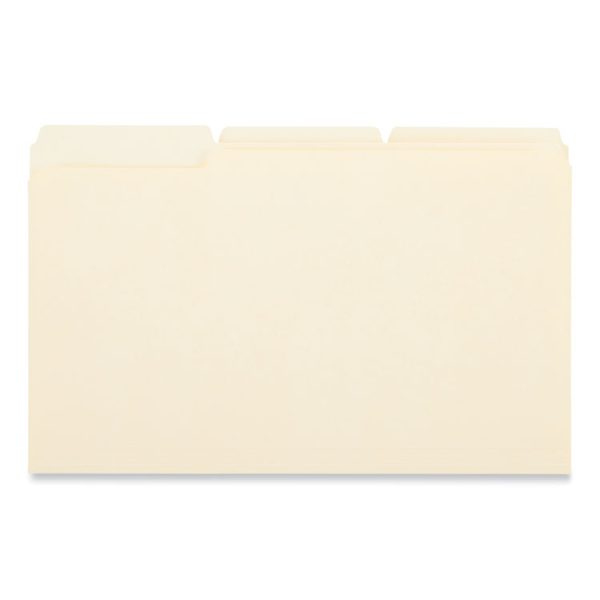 Double-Ply Top Tab Manila File Folders, 1/3-Cut Tabs: Assorted, Legal Size, 0.75" Expansion, Manila, 100/Box - Image 3