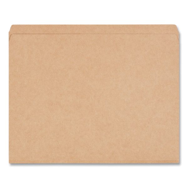 Reinforced Kraft Top Tab File Folders, Straight Tabs, Letter Size, 0.75" Expansion, Brown, 100/Box - Image 3