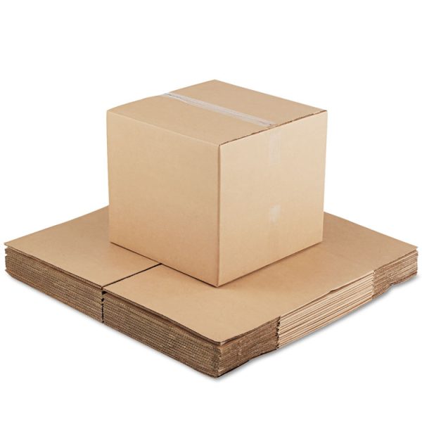 Fixed-Depth Corrugated Shipping Boxes, Regular Slotted Container (RSC), 18" x 18" x 16", Brown Kraft, 15/Bundle - Image 2