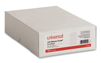 Deluxe Tyvek Envelopes, #1, Square Flap, Self-Adhesive Closure, 6 X 9, White, 100/box