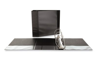 Slant D-Ring View Binder, 3 Rings, 5″ Capacity, 11 x 8.5, Black