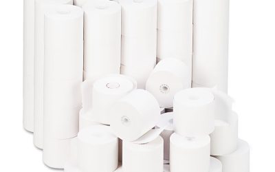 Impact And Inkjet Print Bond Paper Rolls, 0.5″ Core, 2.25″ X 165 Ft, White, 100/carton