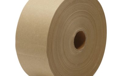 Gummed Kraft Sealing Tape, 3″ Core, 3″ X 600 Ft, Brown, 10/carton