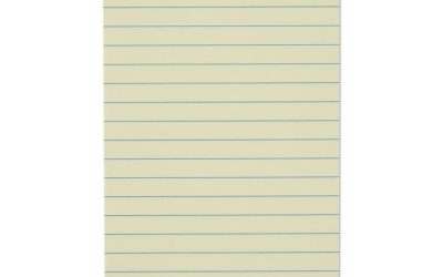 Recycled Self-Stick Note Pads, Note Ruled, 4″ x 6″, Yellow, 100 Sheets/Pad, 12 Pads/Pack