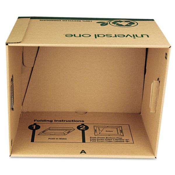 Recycled Heavy-Duty Record Storage Box, Letter/legal Files, Kraft/green, 12/carton - Image 5