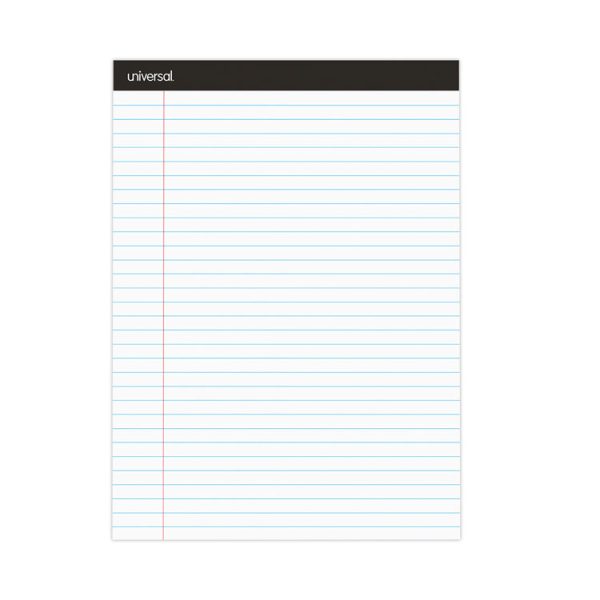 Premium Ruled Writing Pads With Heavy-Duty Back, Wide/legal Rule, Black Headband, 50 White 8.5 X 11 Sheets, 6/pack - Image 2