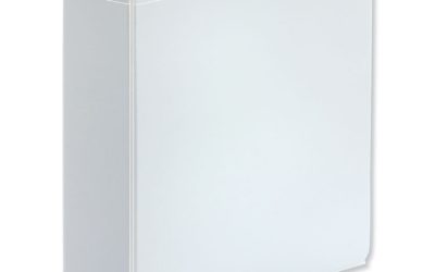 Deluxe Easy-To-Open D-Ring View Binder, 3 Rings, 3″ Capacity, 11 X 8.5, White