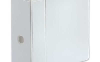 Deluxe Easy-To-Open D-Ring View Binder, 3 Rings, 5″ Capacity, 11 X 8.5, White