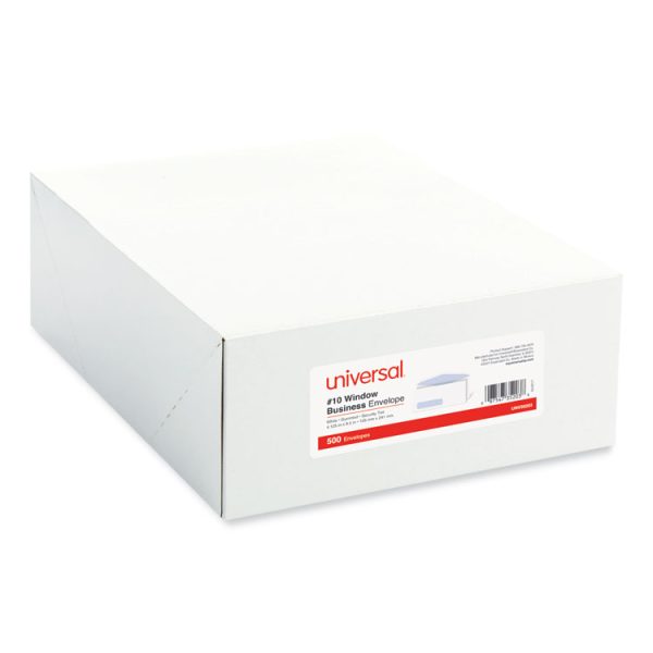 Open-Side Security Tint Business Envelope, 1 Window, #10, Commercial Flap, Gummed Closure, 4.13 x 9.5, White, 500/Box - Image 2